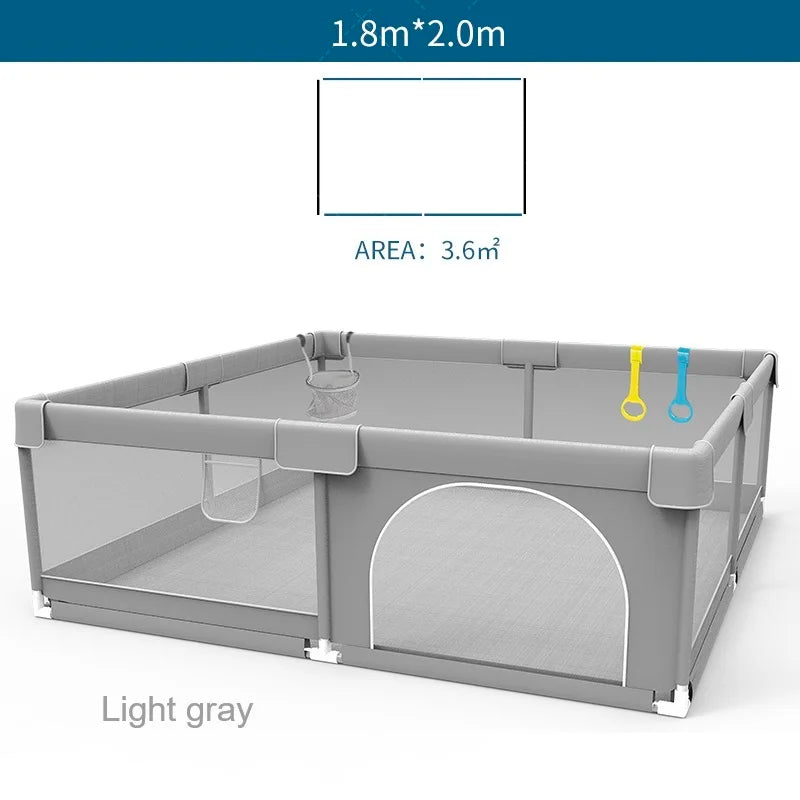 IMBABY Baby Playpen With Ball Box And Child Safety Barrier