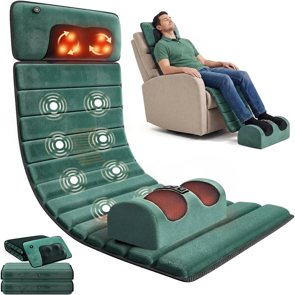 HOMEMASSA Full Body Vibration Massage Mat Deep Tissue Muscle Relief