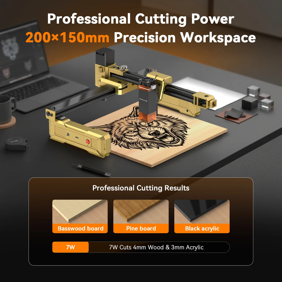 Artilume T1 Laser Engraver For Wood Metal Stone Crafts