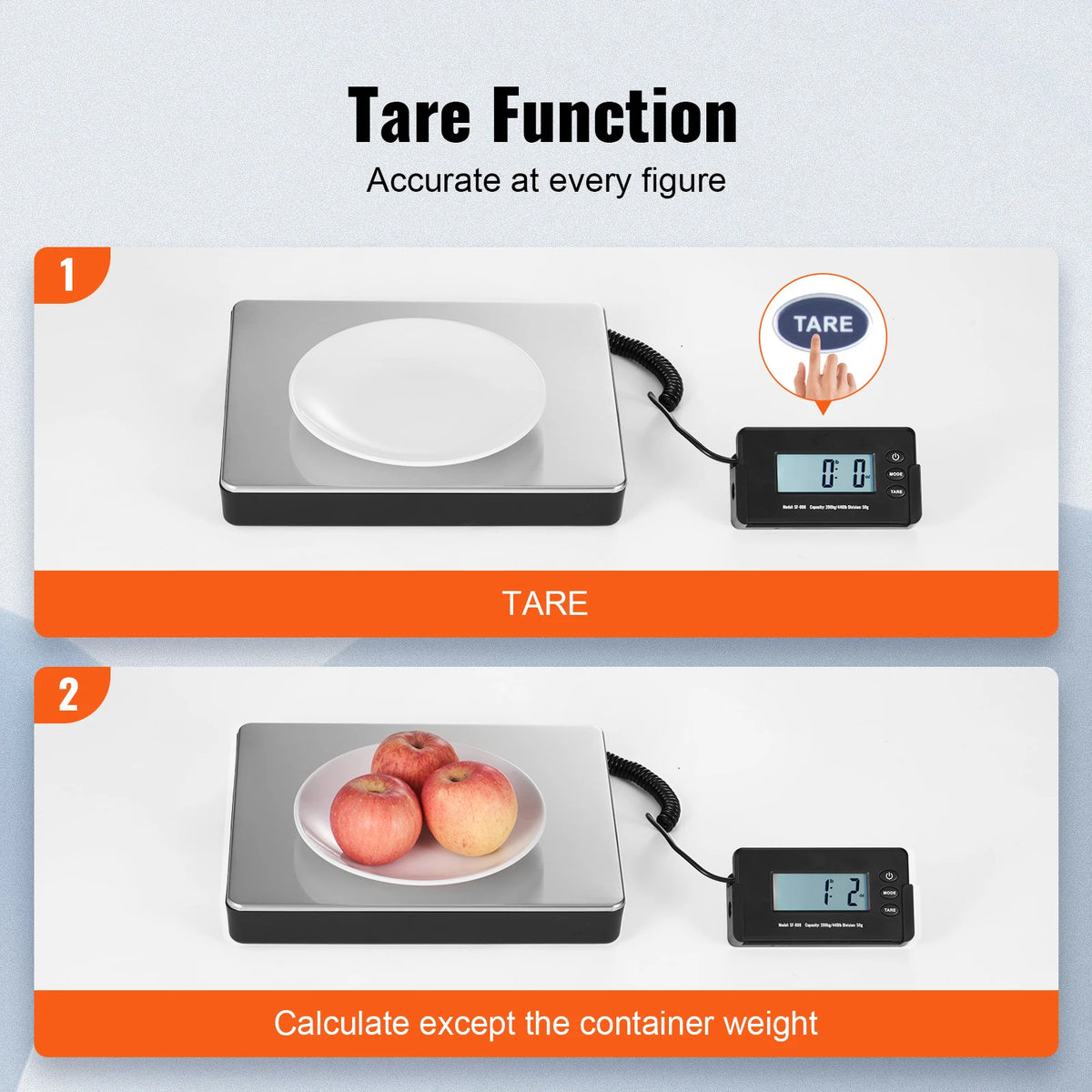 SucceBuy Digital Shipping Scale With Tare And Timer Function