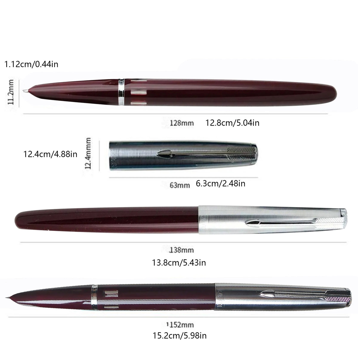 Wing Sung 601 Vacumatic Fountain Pen Fine Nib Ink Pen