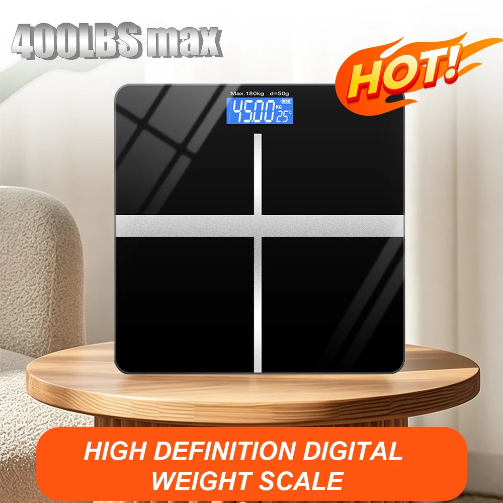 Znlyrion Digital Bathroom Scale With Tempered Glass Platform