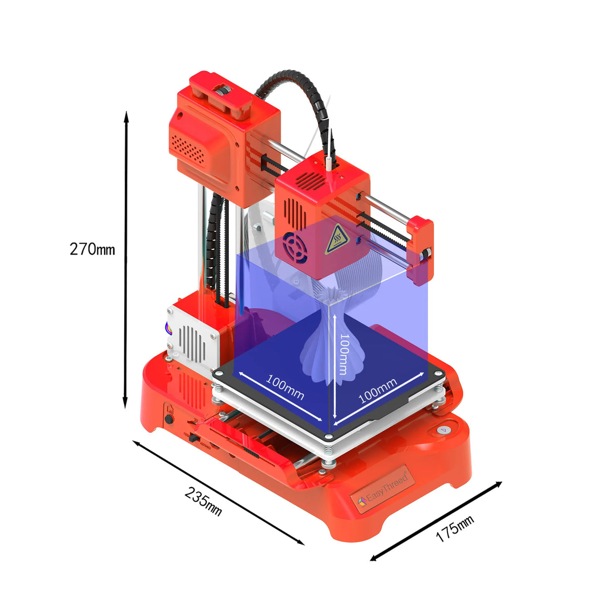 EasyThreed K9 Mini Desktop 3D Printer With Magnetic Build Platform