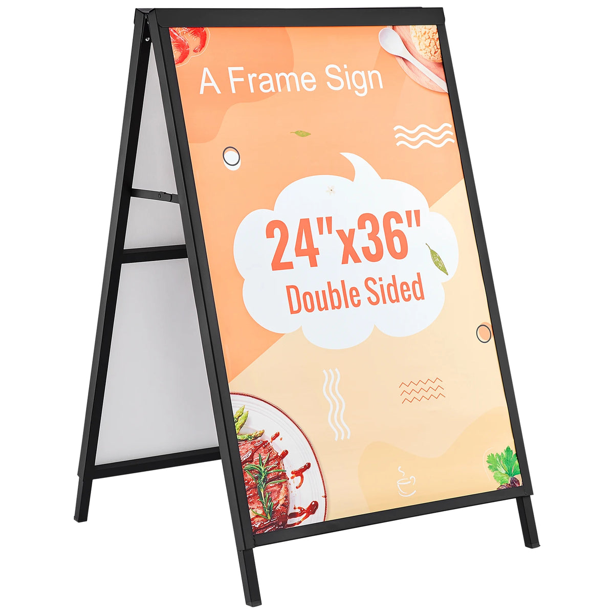 SucceBuy Double Sided Metal Poster Board Easel Display Stand
