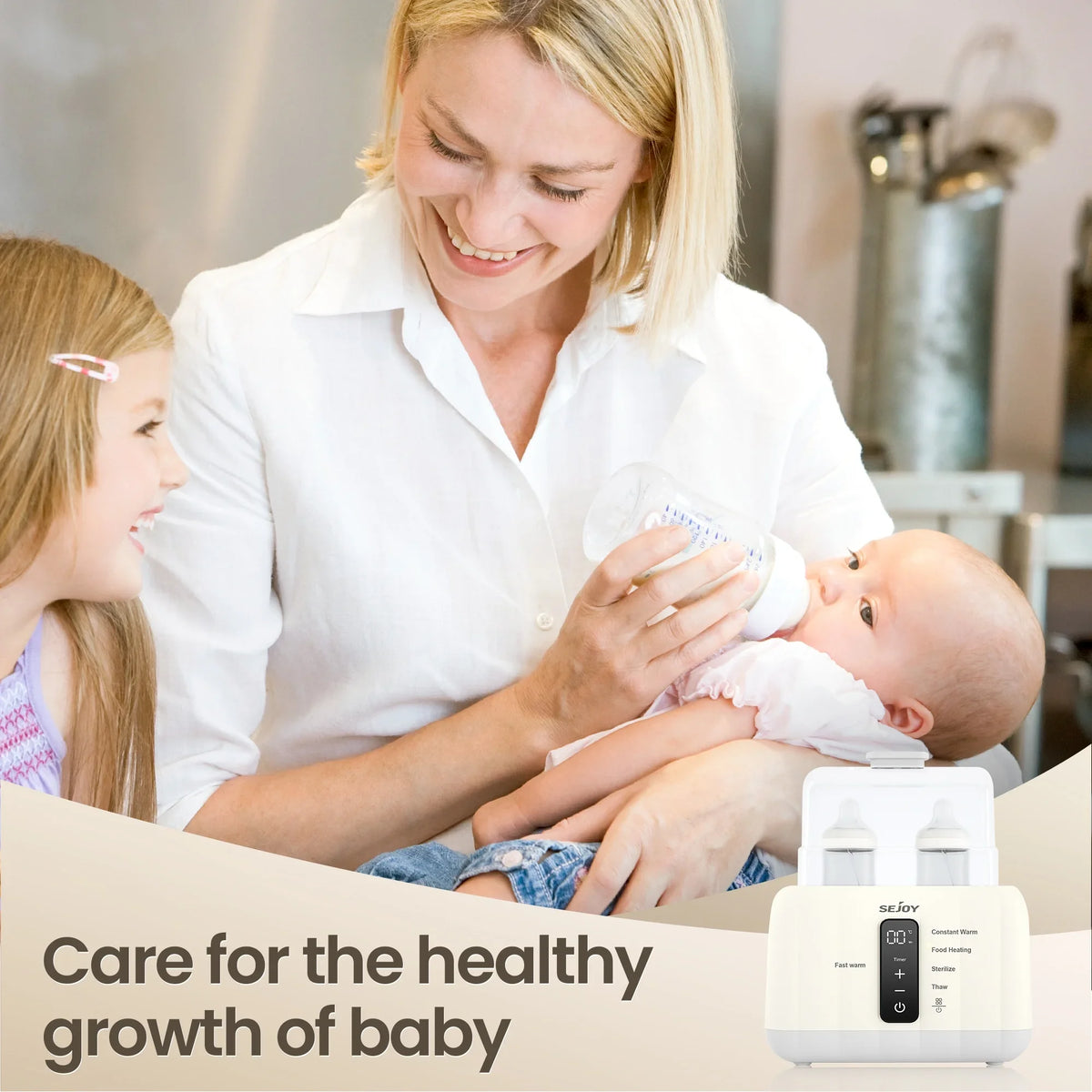 Sejoy Baby Bottle Warmer With Fast Heating And Temperature Control