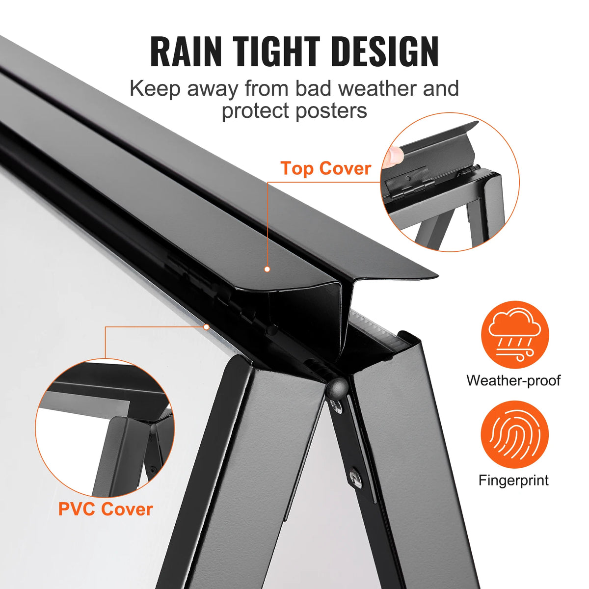 SucceBuy Double Sided Metal Poster Board Easel Display Stand