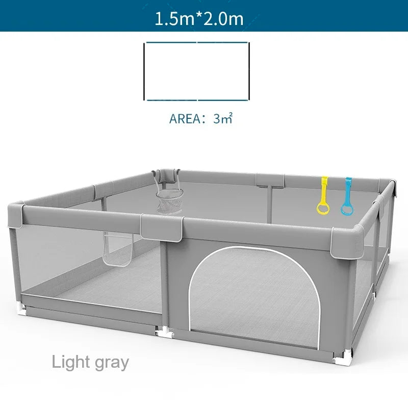 IMBABY Baby Playpen With Ball Box And Child Safety Barrier