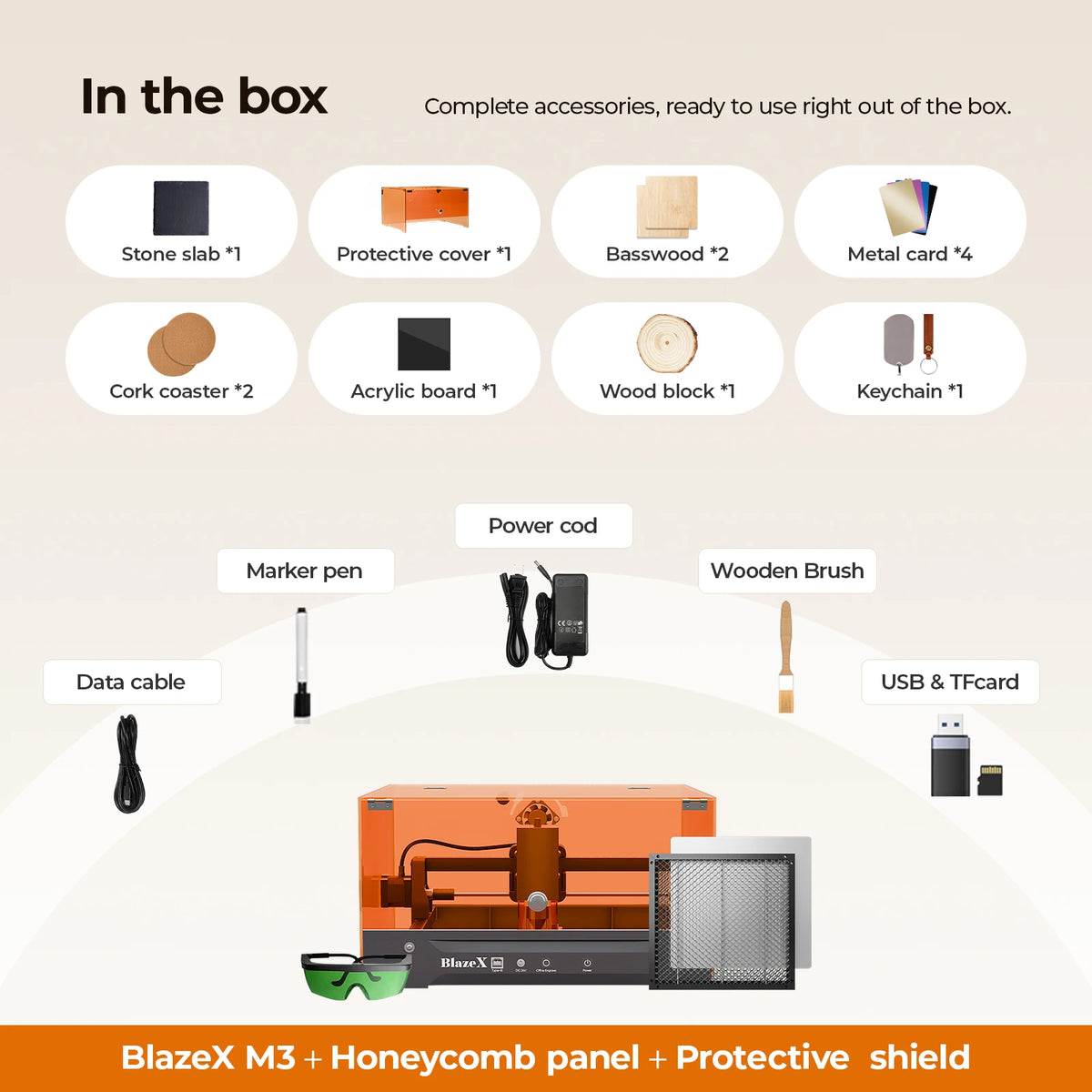 BlazeX M3 10W High Precision Laser Engraver Cutter Machine