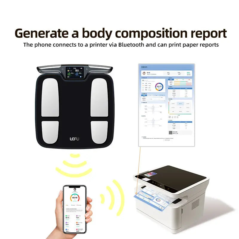 Smart Digital Body Composition Scale With Hand And Foot Sensors