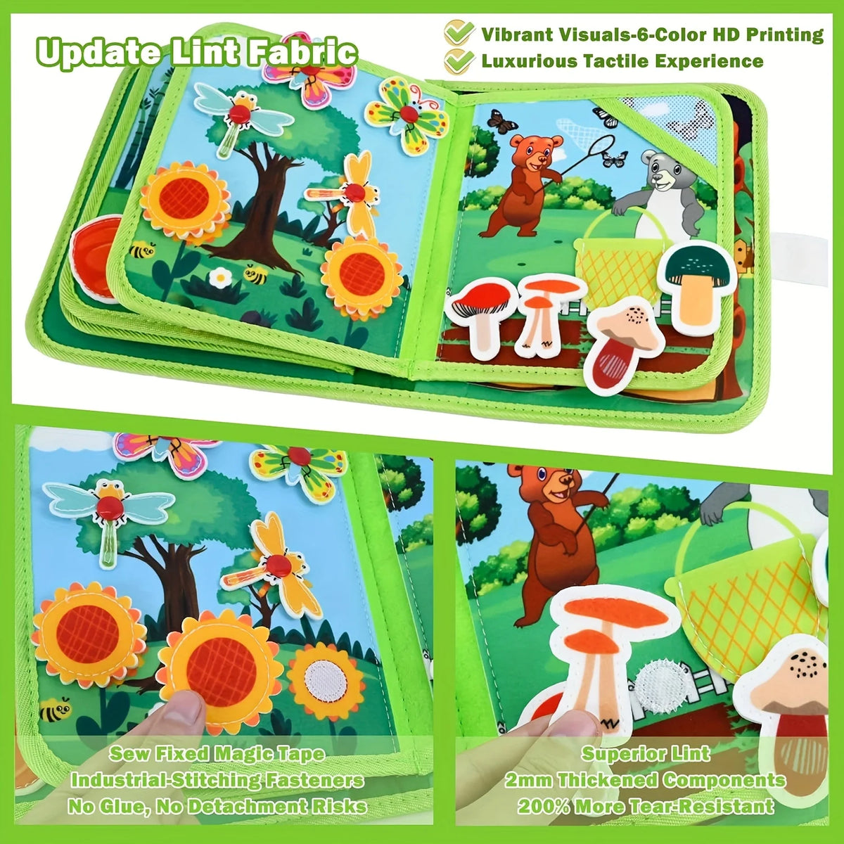 Toddler Felt Busy Board Early Learning Educational Book