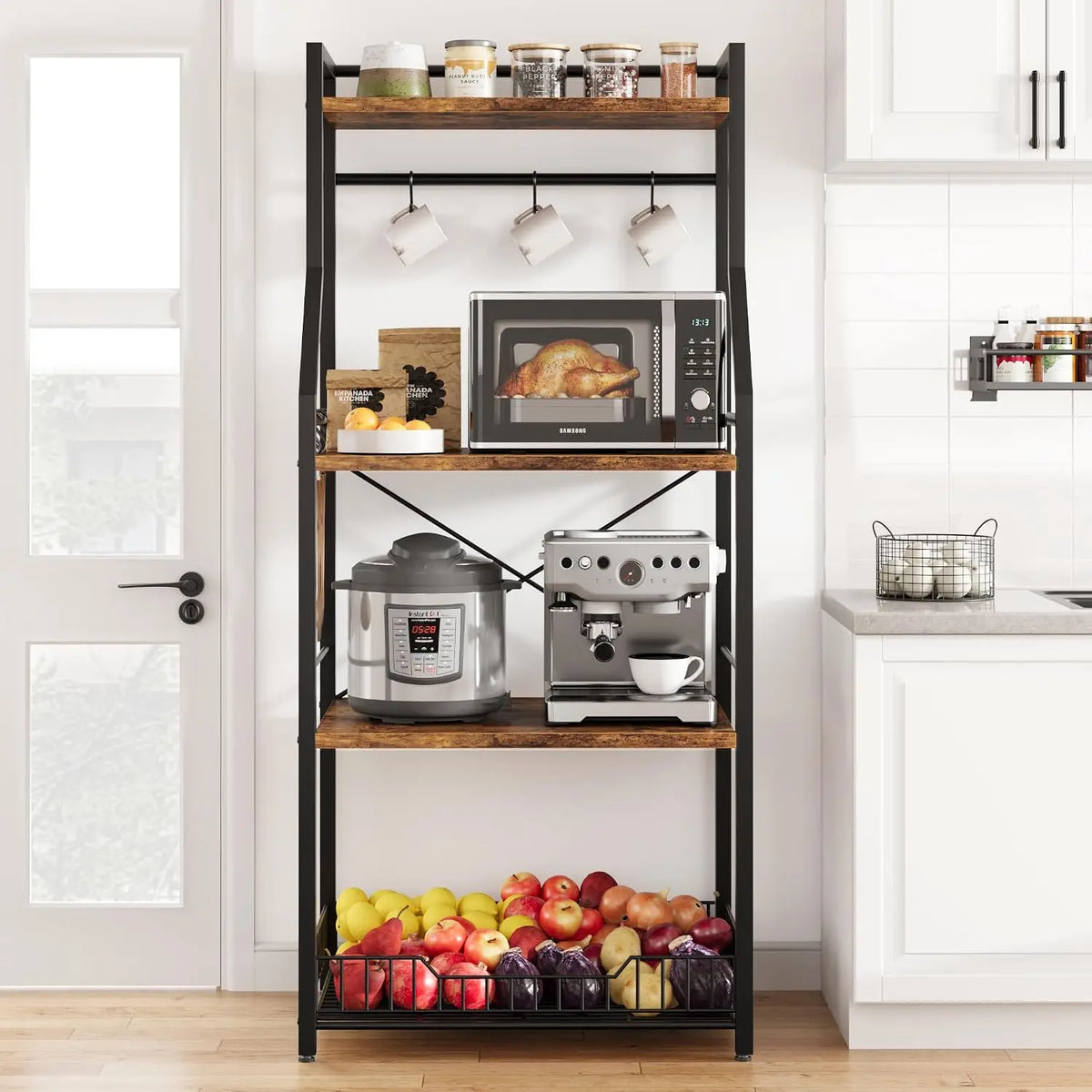 Garvee 4 Tier Metal Kitchen Cookware Organizer Storage Rack