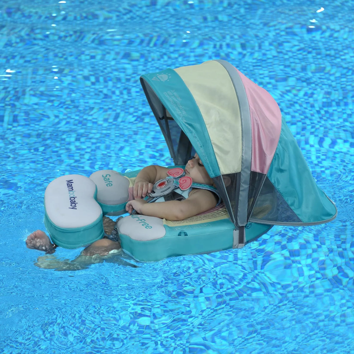 Mambobaby Air Free Chest Float With Sunshade Canopy