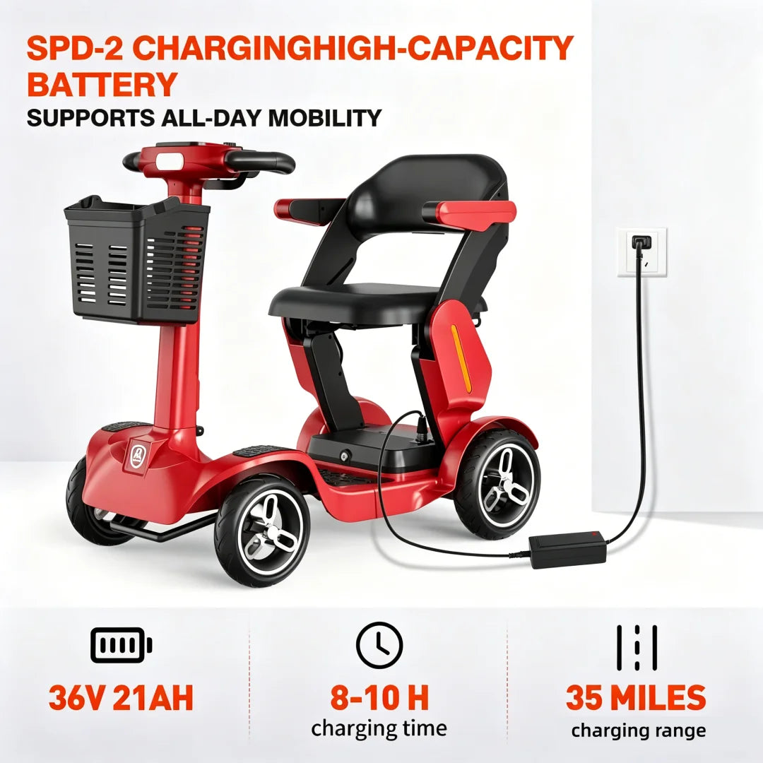 Foldable Electric Mobility Scooter For Adults And Seniors 265 Lb