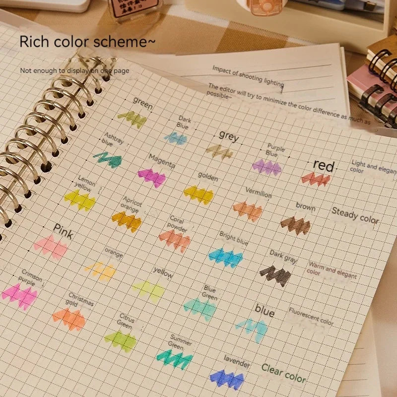 Double Headed Highlighter Pens Set For School Office Drawing