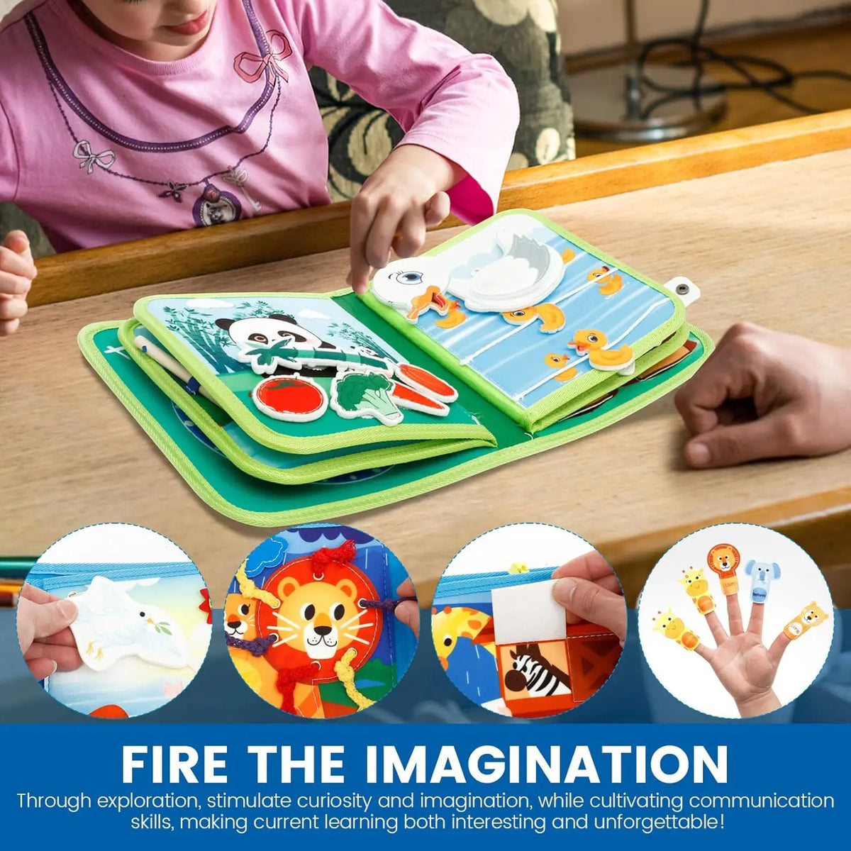 Toddler Felt Busy Board Early Learning Educational Book
