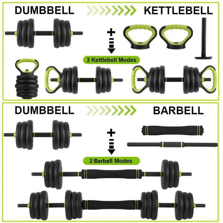 Twister Adjustable Dumbbells With Connector Home Gym Fitness Weights