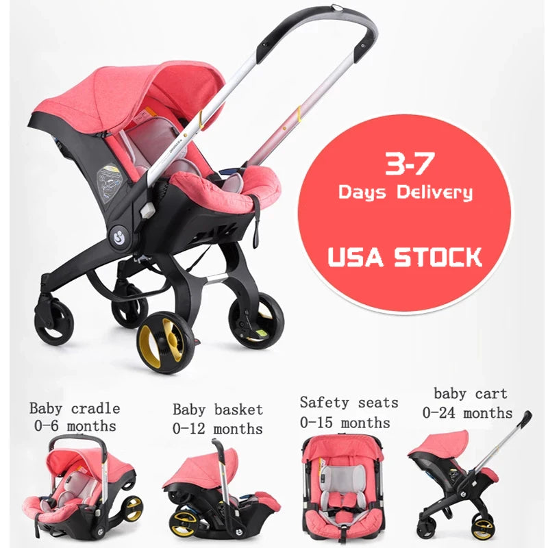 Multifunctional 3 In 1 Baby Stroller And Infant Car Seat