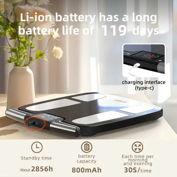Smart Digital Body Composition Scale With Hand And Foot Sensors