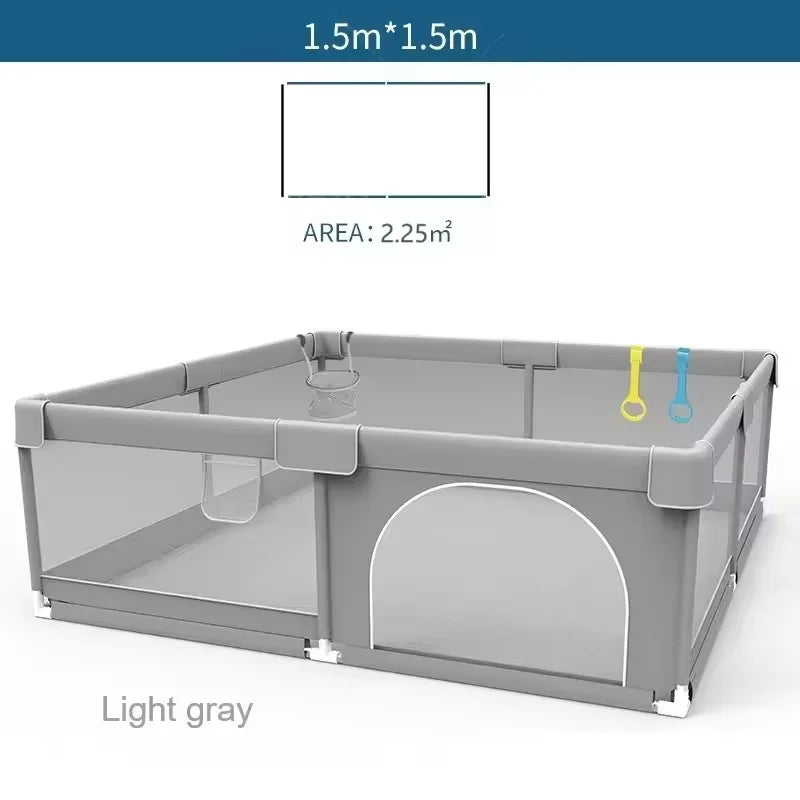 IMBABY Baby Playpen With Ball Box And Child Safety Barrier