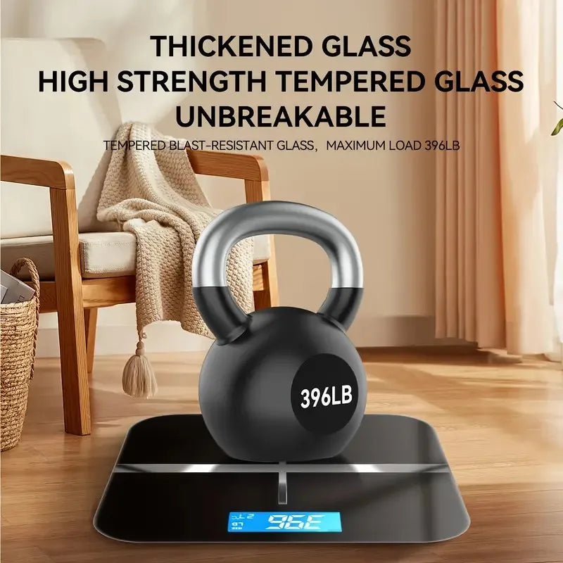 Znlyrion Digital Bathroom Scale With Tempered Glass Platform