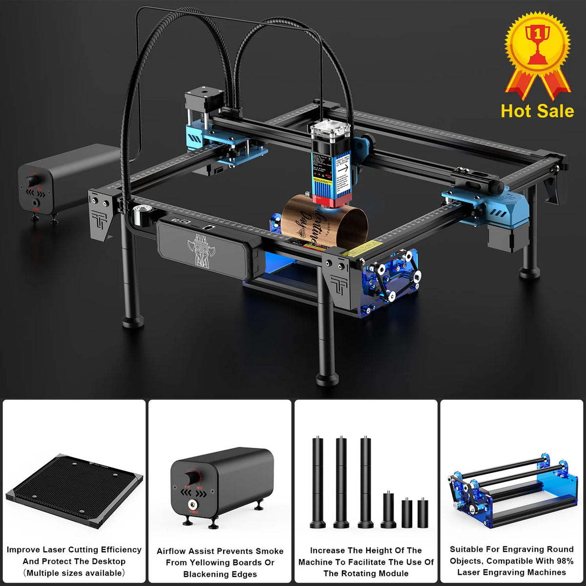 Twotrees TTS55Pro 40W Wifi Laser Engraver And Cutter