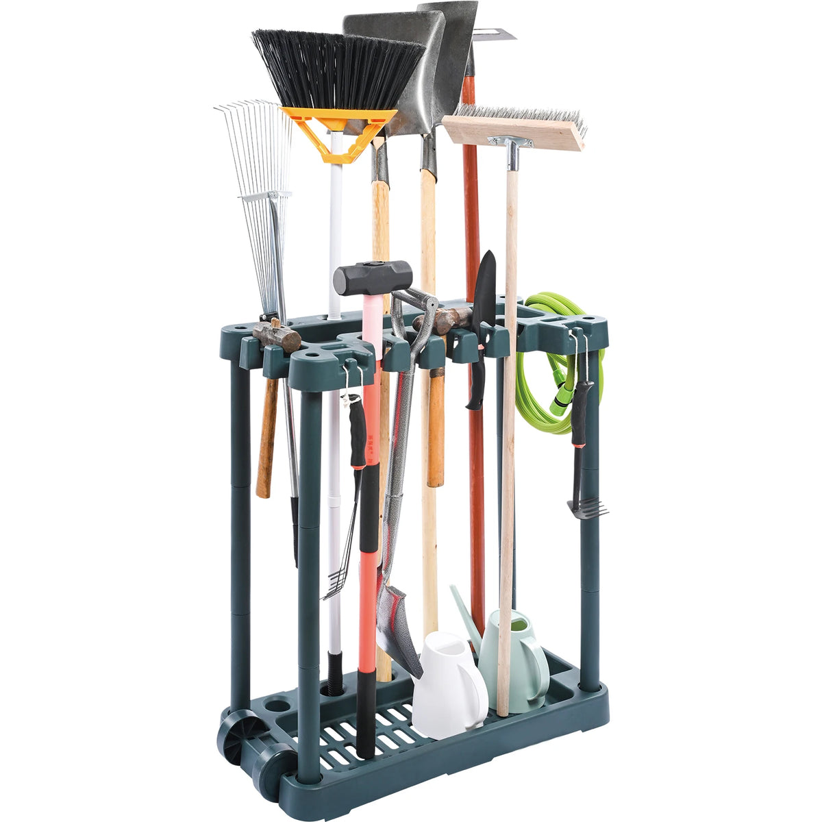 SucceBuy Garden Yard Tool Storage Tower Rack Organizer Stand