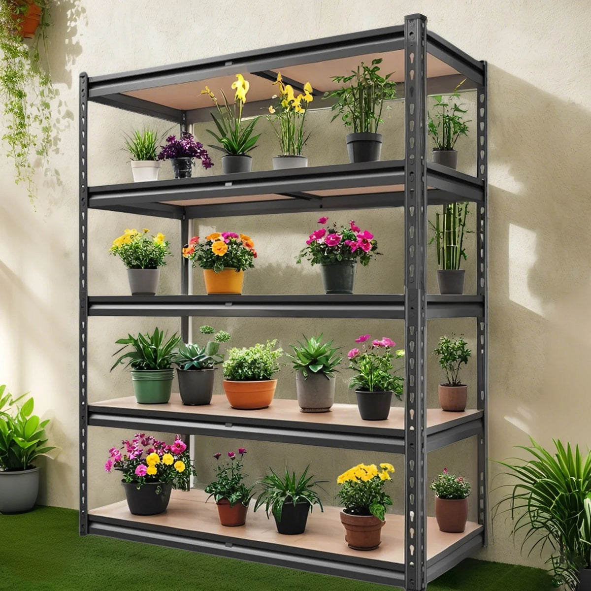 Sarenzon Heavy Duty Adjustable Steel Storage Shelves Rack