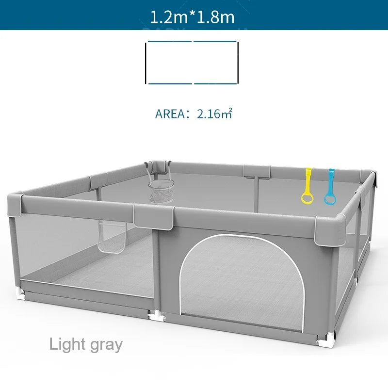 IMBABY Baby Playpen With Ball Box And Child Safety Barrier