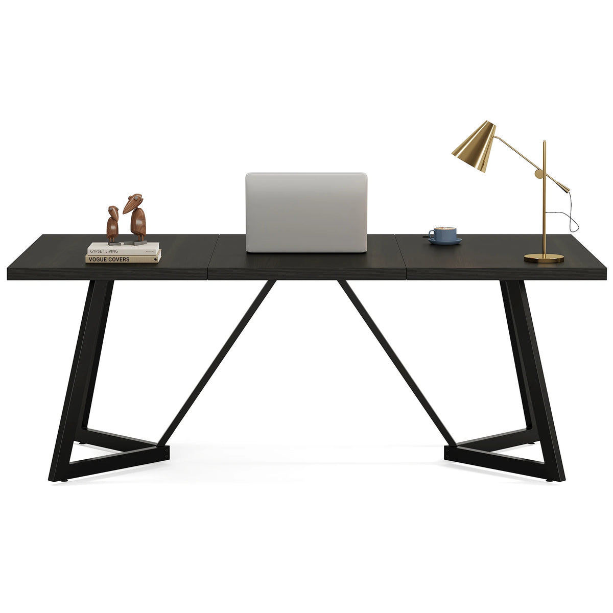 Tribesigns Executive Office Desk With Sturdy Metal Frame