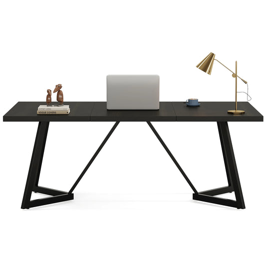 Tribesigns Executive Office Desk With Sturdy Metal Frame