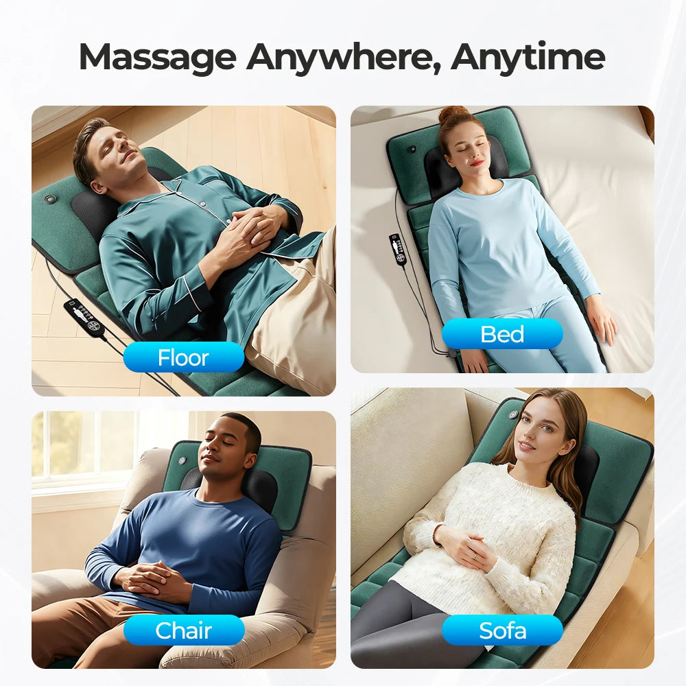 HOMEMASSA Full Body Vibration Massage Mat Deep Tissue Muscle Relief