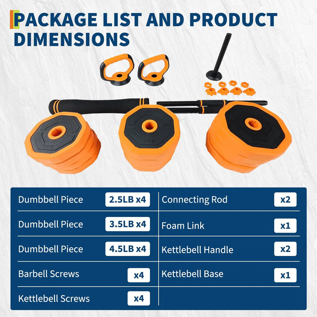 Adjustable Dumbbell Set with Connector for Barbell and Kettlebell Training
