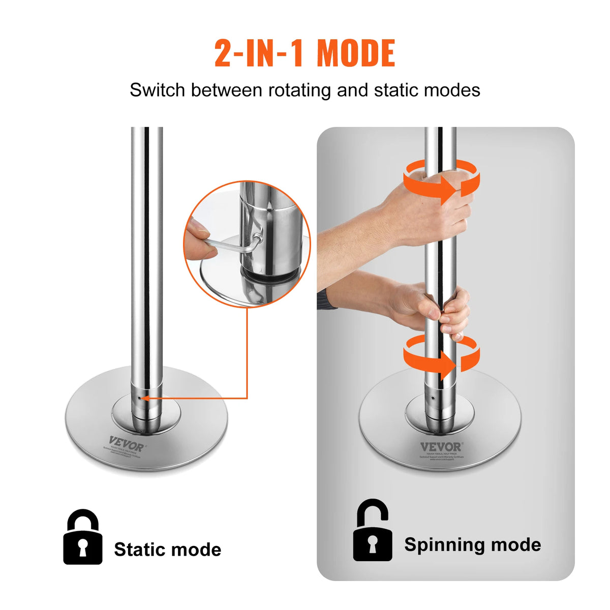 SucceBuy Professional Spinning Dancing Pole For Fitness Training