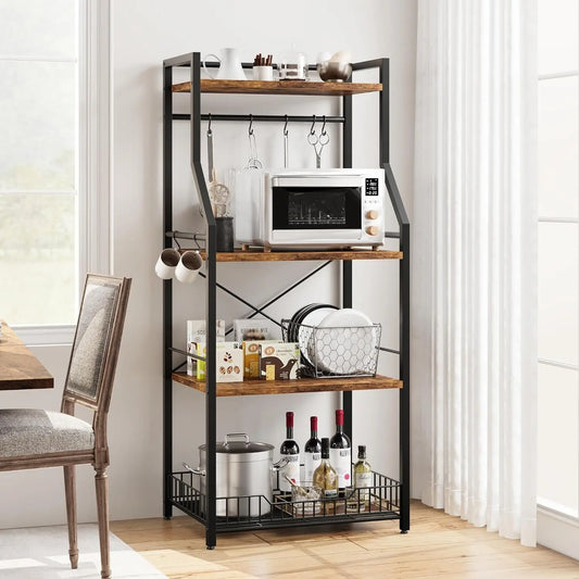 Garvee 4 Tier Metal Kitchen Cookware Organizer Storage Rack