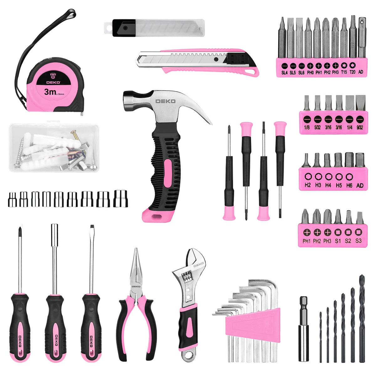 DEKO Professional Power Tool Kit With Cordless Drill And Bits