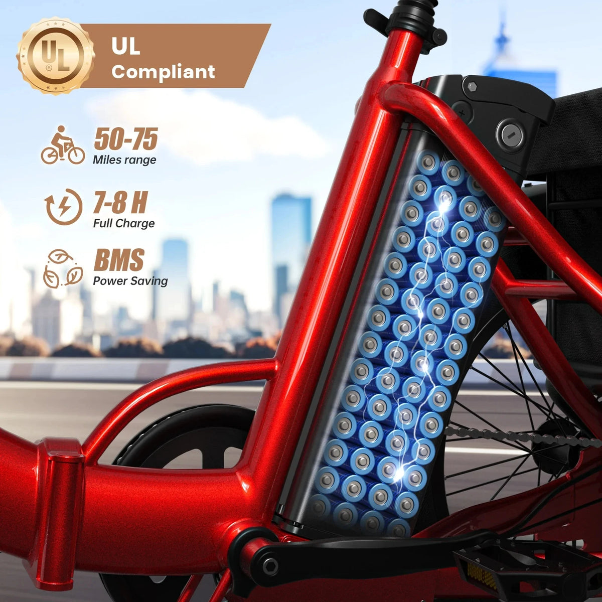 QRONGE 1200W Electric Tricycle With High Capacity 36V Battery