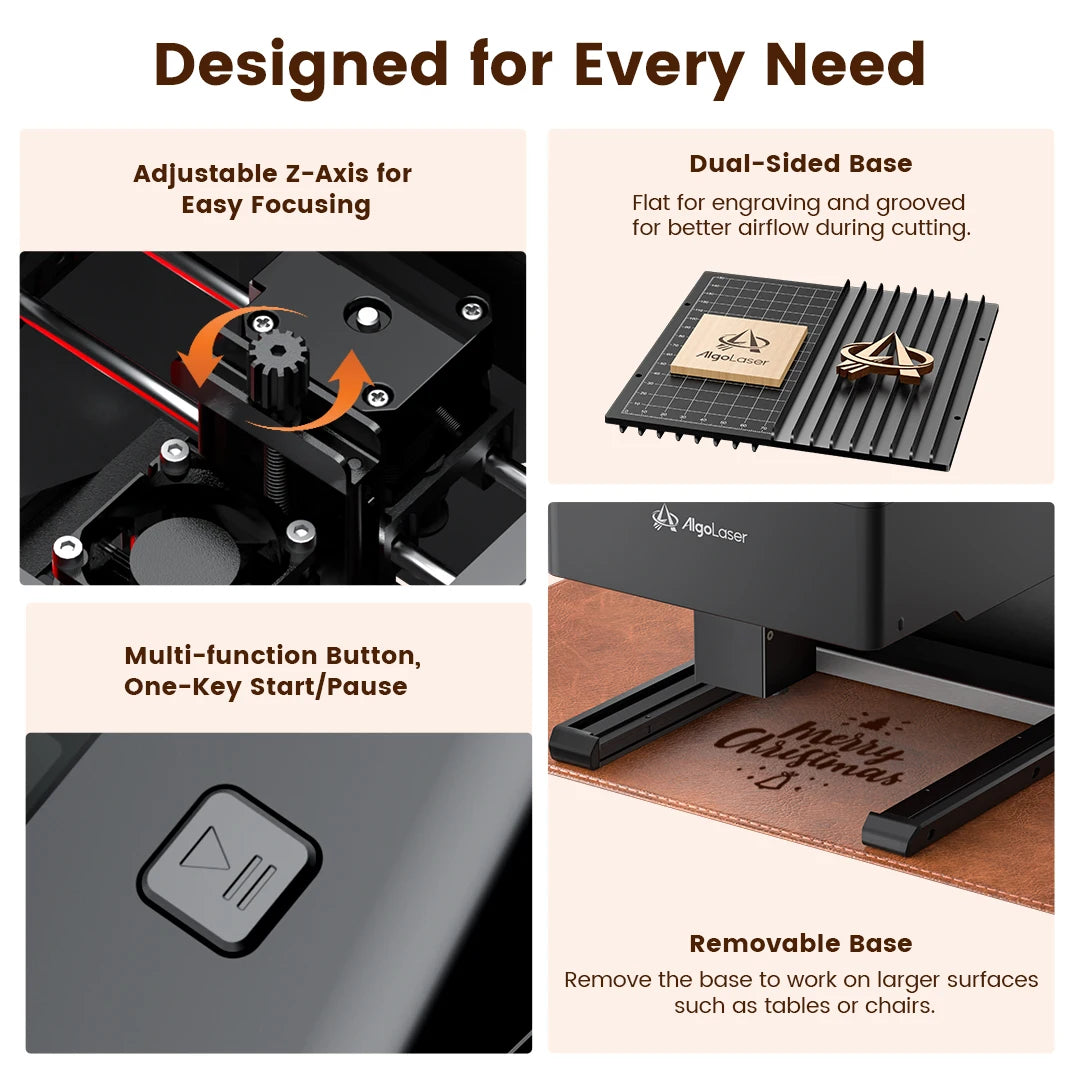 AlgoLaser Portable 5W Laser Engraver And Cutter Machine