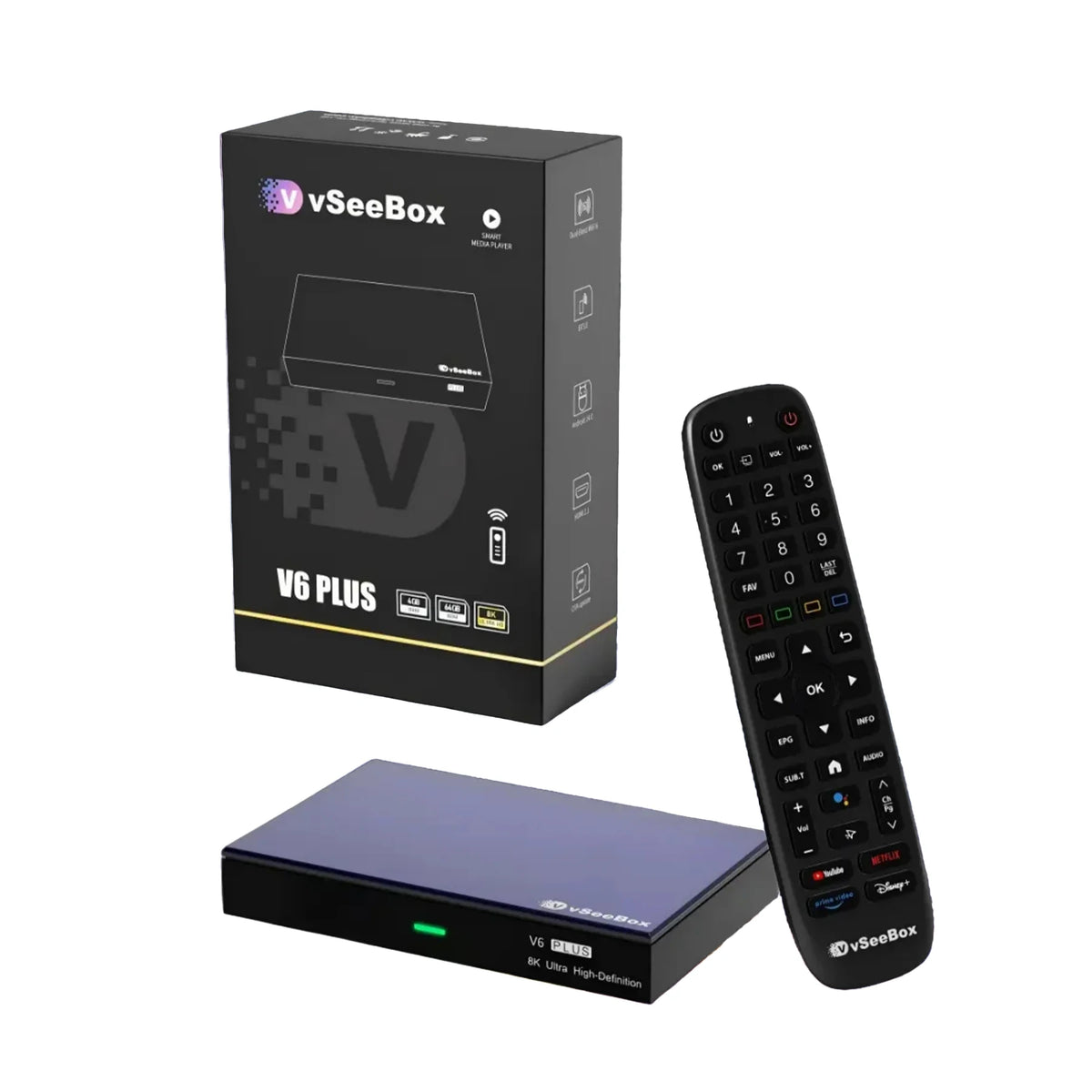 VseeBox V6 Plus Voice Control 8K Android Smart TV Box