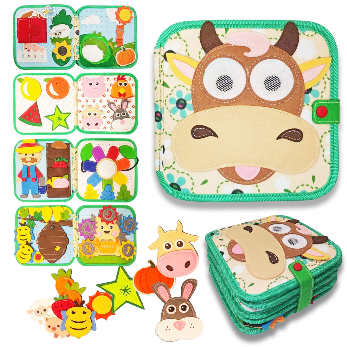 Cloth Busy Book Learning Board For Toddlers And Kids