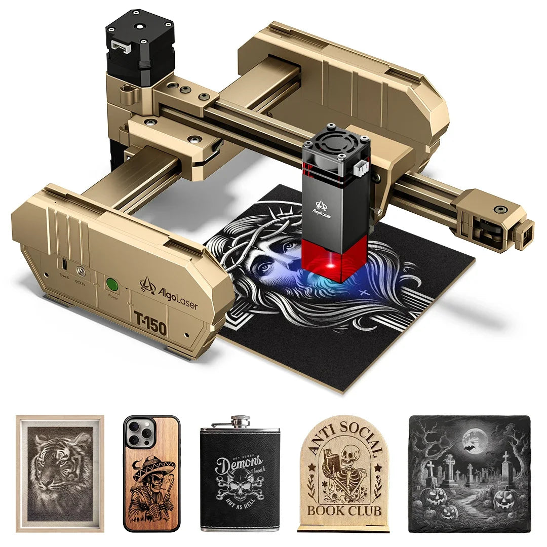 AlgoLaser Compact Laser Engraver For Wood Metal Acrylic Materials