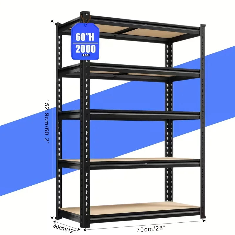 Sarenzon Heavy Duty Adjustable Steel Storage Shelves Rack
