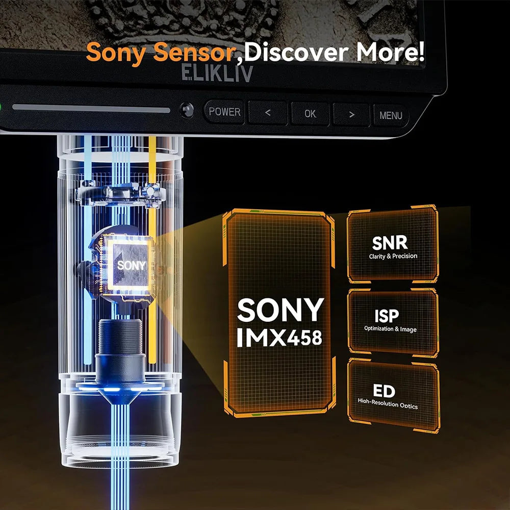 Elikliv EM4K 4K HDMI Digital Microscope For Electronics Soldering