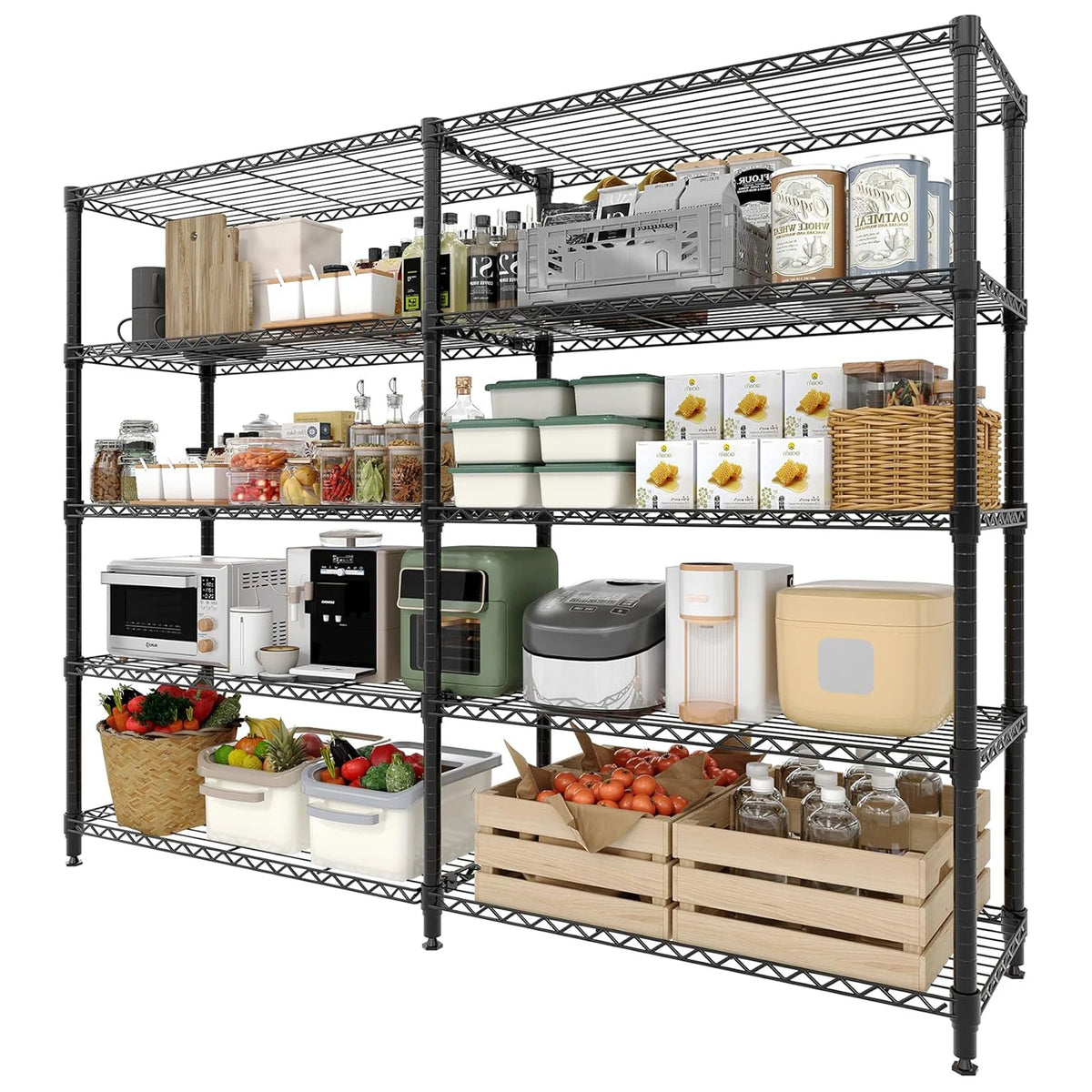 Twister Ck Heavy Duty Metal Shelving Unit For Kitchen Storage