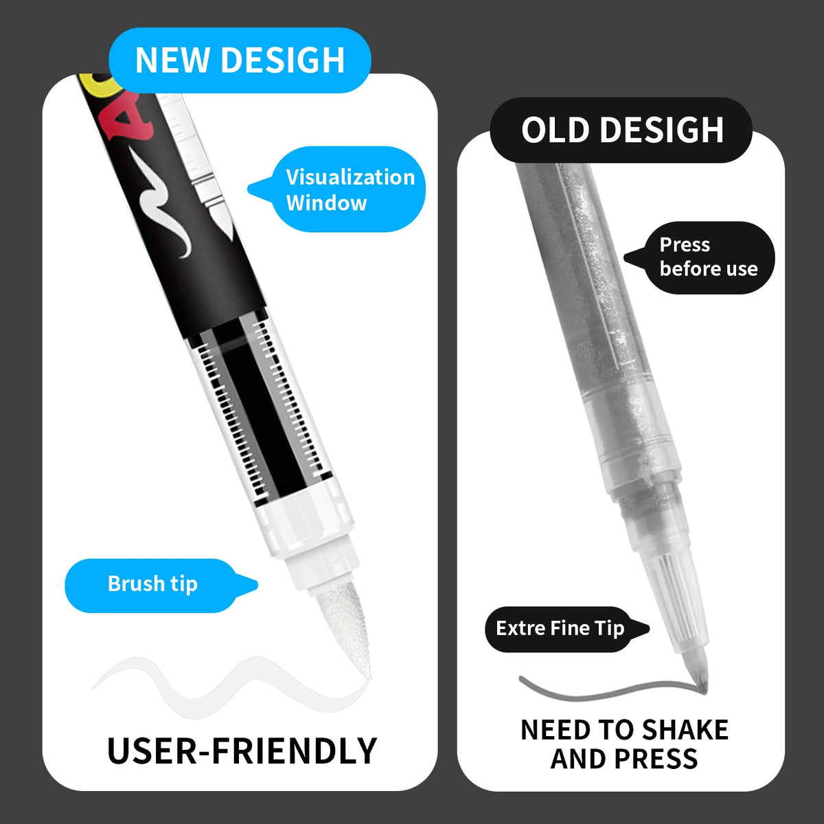 Acrylic Paint Markers Set for Illustration Sketching Wood and Glass