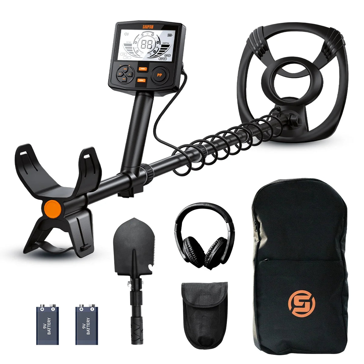 SUNPOW Professional Metal Detector With Waterproof Search Coil
