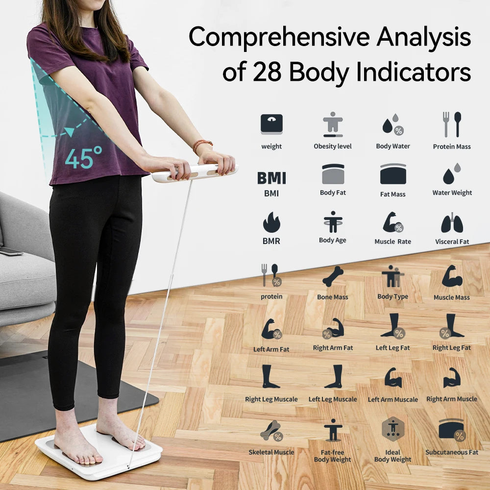 Smart Digital Scale 8 Electrodes For Body Fat Muscle Mass