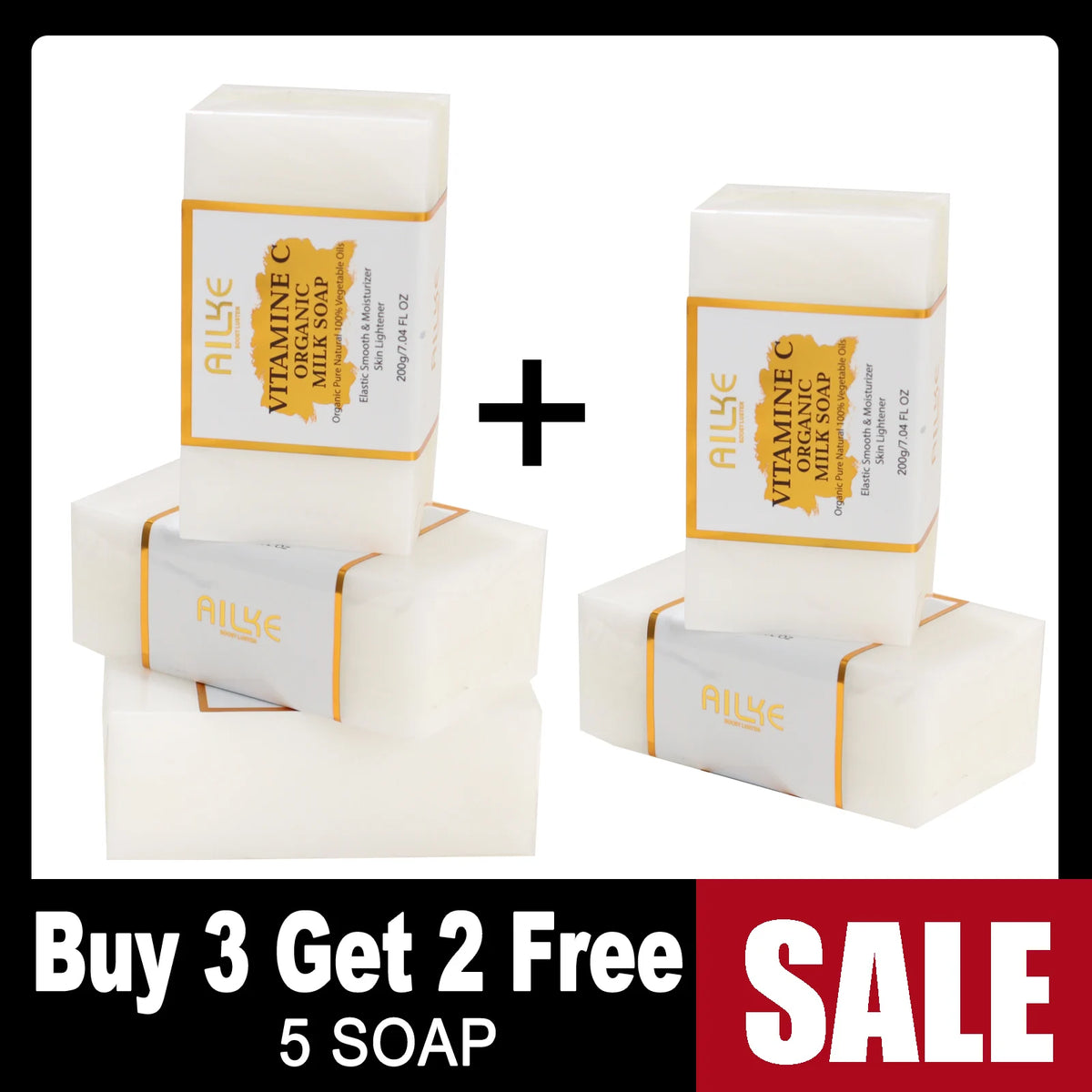 Kyliefit Organic Milk Soap With Vitamin C Whitening Cleanser
