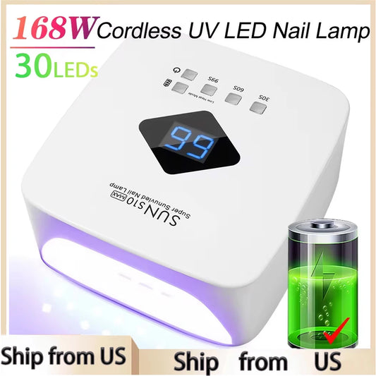 Professional Rechargeable UV LED Nail Lamp With LCD Timer Display