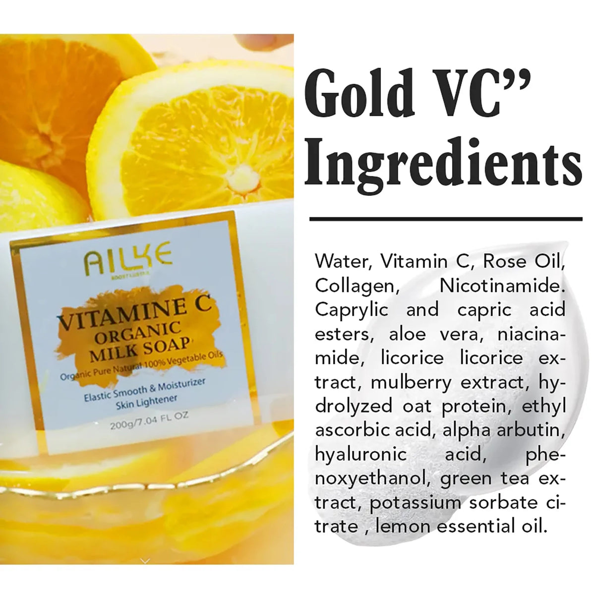 Kyliefit Organic Milk Soap With Vitamin C Whitening Cleanser