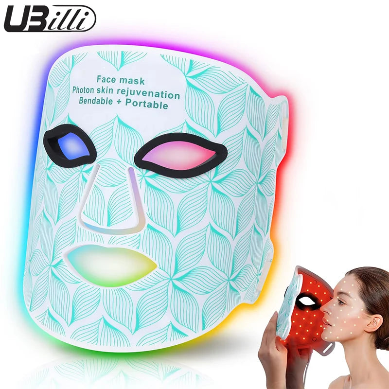 Ubilli Led Face Mask For Red Light Therapy Skin Rejuvenation